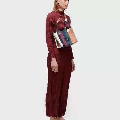 Calça Reta Wrinkled Satin Double Face Osklen