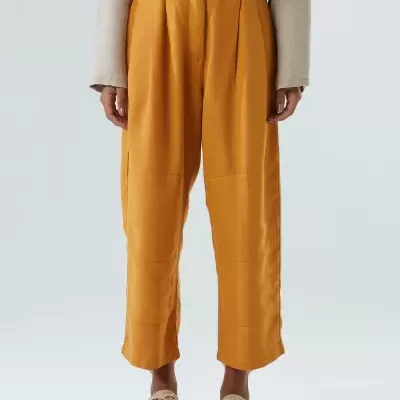 Calça Recortes Over Linen Osklen