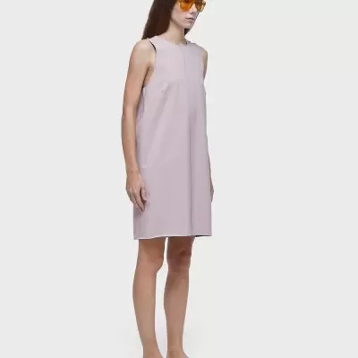 Vestido superlight curto double face v