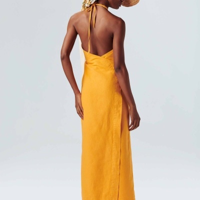 Vestido Transpassado Long Osklen