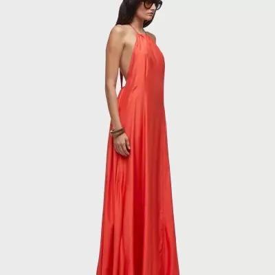 Vestido nadador amplo longo