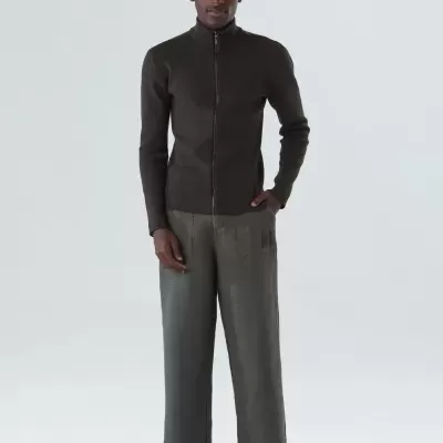 Sweater Tricot Zipped Cotton Osklen