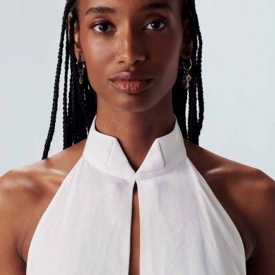 Vestido Gola Longo Osklen