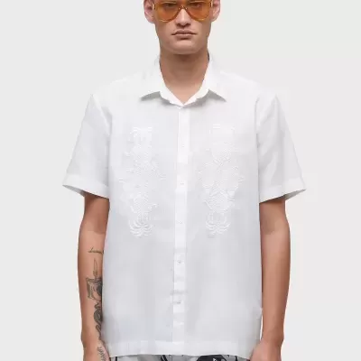 Camisa Bordado Linen Arabesco Osklen