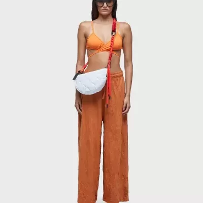 Calça wrinkled color