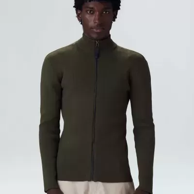 Sweater Tricot Zipped Cotton Osklen