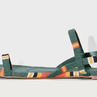 Sandália Lona Listras Atelier Osklen