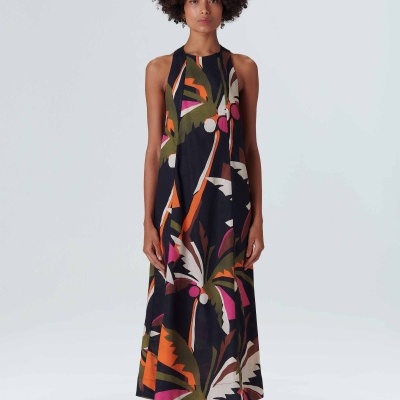 Vestido Coqueiro Longo Osklen