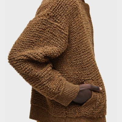 Cardigan Furry Gola Alta Osklen