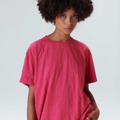 T-shirt Fem Over Amassada Osklen T-shirt Fem Over Amassada Osklen
