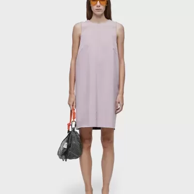 Vestido superlight curto double face v