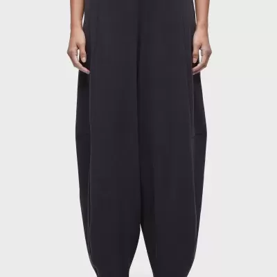 Calça barrel malha rustica