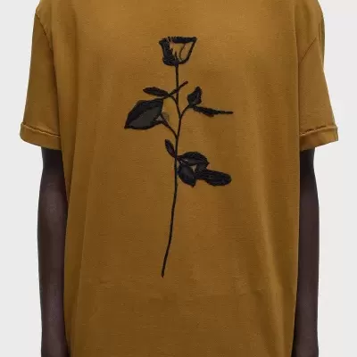 T-shirt Rosa Bordado Osklen