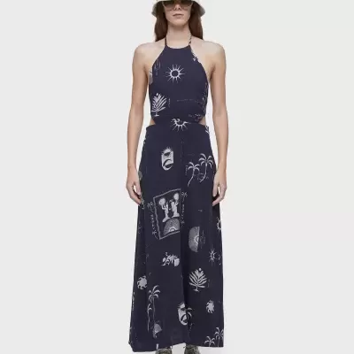 Vestido amarracão longo 1989