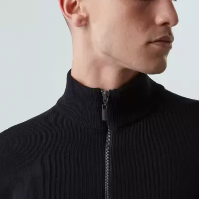 Sweater Tricot Zipped Cotton Osklen