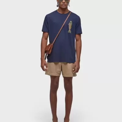 T-Shirt Light Linen Fish Osklen