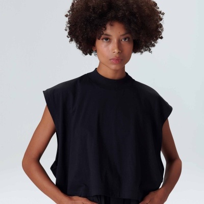 Blusa Cropped Duo Colete Osklen