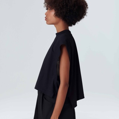 Blusa Cropped Duo Colete Osklen