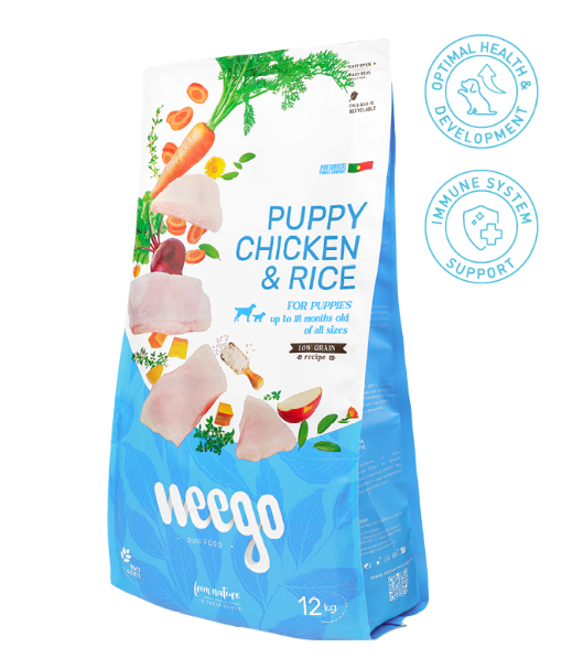 Weego Dog Food Puppy Chicken & Rice Low Grain Weego Dog Food Puppy Chicken & Rice Low Grain