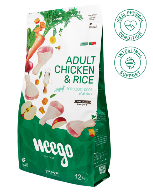 Weego Dog Food Adult Chicken & Rice Low Grain Weego Dog Food Adult Chicken & Rice Low Grain