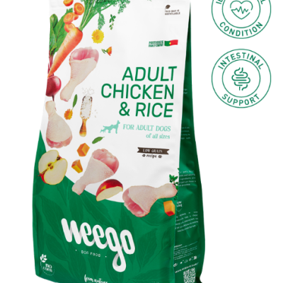 Weego Dog Food Adult Chicken & Rice Low Grain