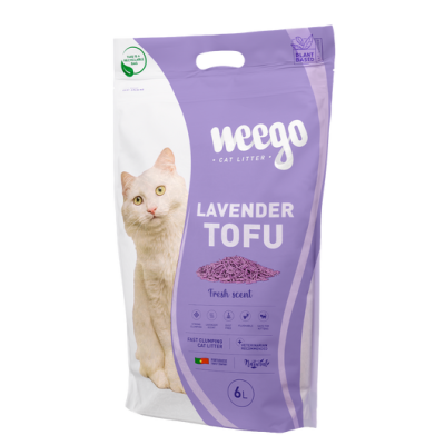 Weego Cat Litter Lavender Tofu 6L