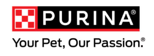 Logotipo da Purina com o slogan Your Pet, Our Passion