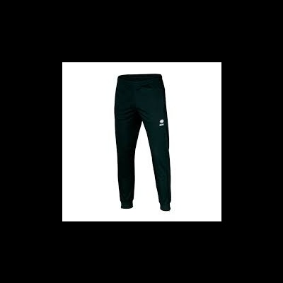 Calças pretas de treino com logotipo branco e cintura elástica