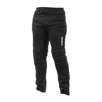 Calças desportivas pretas acolchoadas com logotipo branco