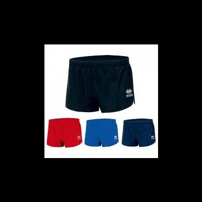 Quatro calções desportivos Errea em várias cores, com logótipo branco da marca