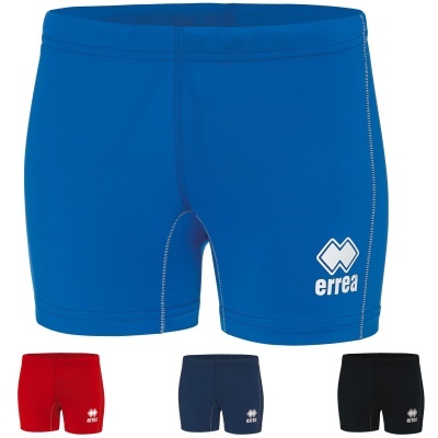 Calções desportivos em quatro cores diferentes com logótipo errea branco