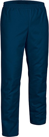 Calças desportivas azuis escuras com cós elástico