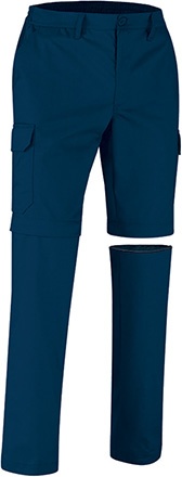 Calças verdes transformáveis com bolsos tipo cargo e cinto