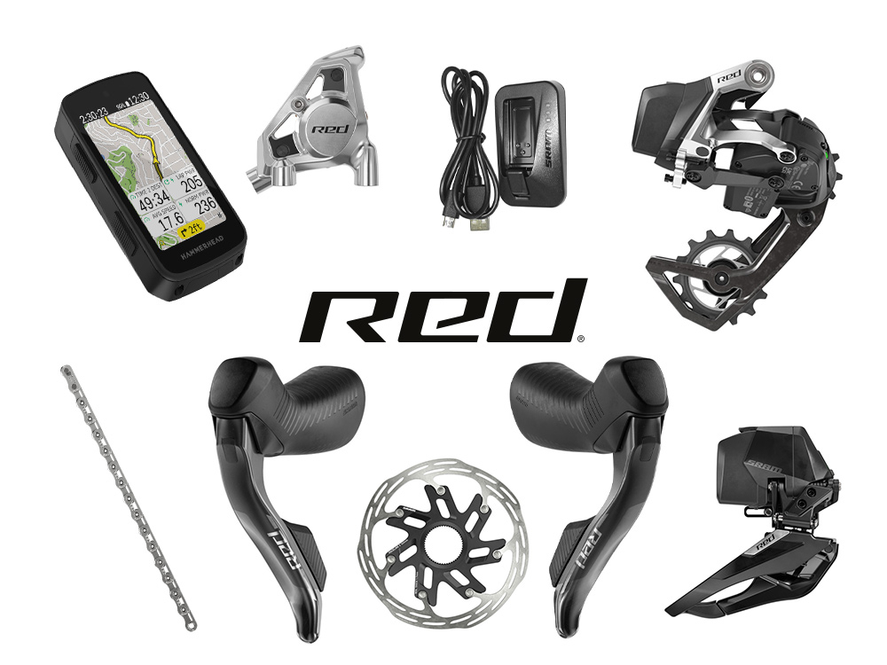 NOVO GRUPO SRAM RED AXS 2X12V + GPS KAROO