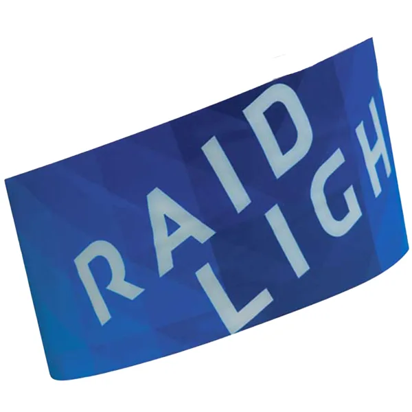 Faixa azul com texto branco RAID LIGHT