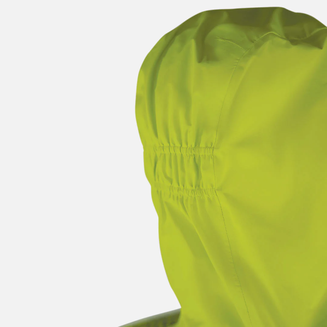 capuz verde lima com costura elástica dupla