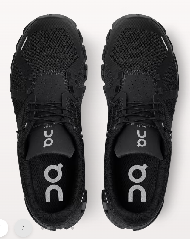 Sapatilha de Estrada CLOUD 5 W ALL BLACK  | ON Running