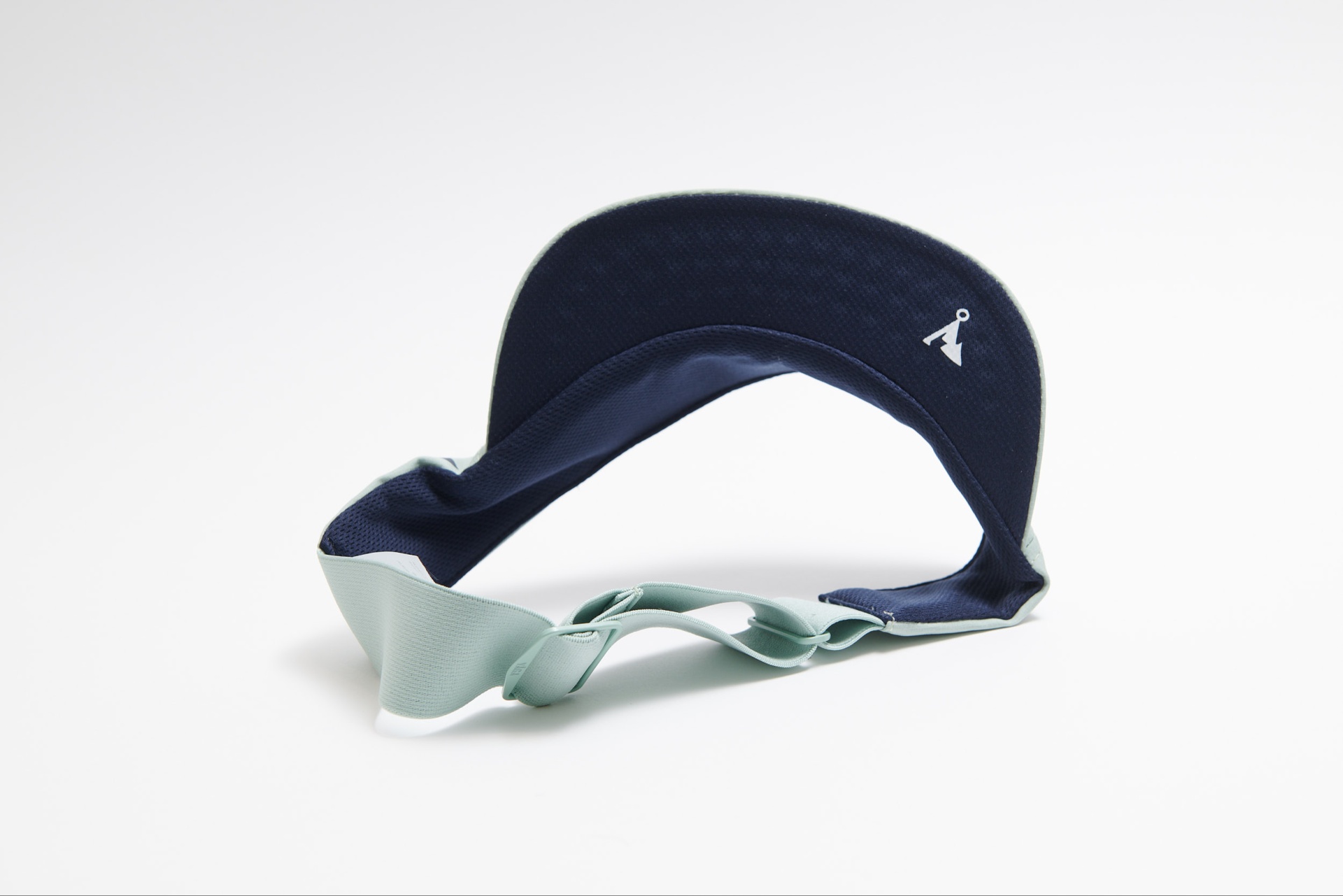 Viseira desportiva azul escura e azul clara ajustável