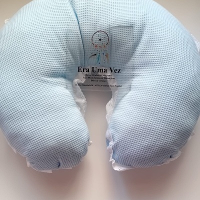 Almofada amamentação tecido waffle