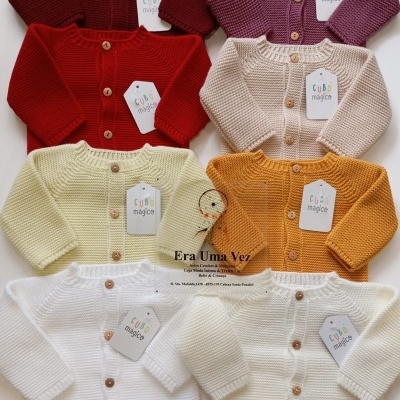 Casaco bebé malha