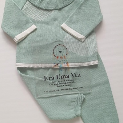 Camisola e calça de bebé