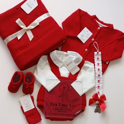 Conjunto saída maternidade menino