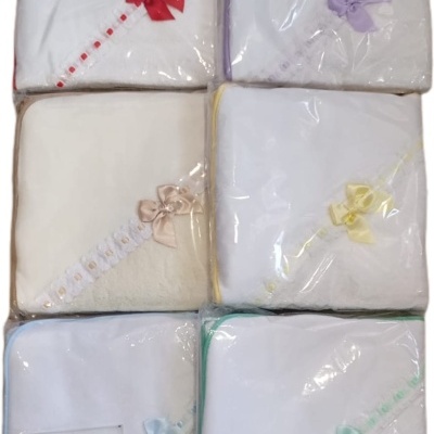 Toalha bebé bordado inglês