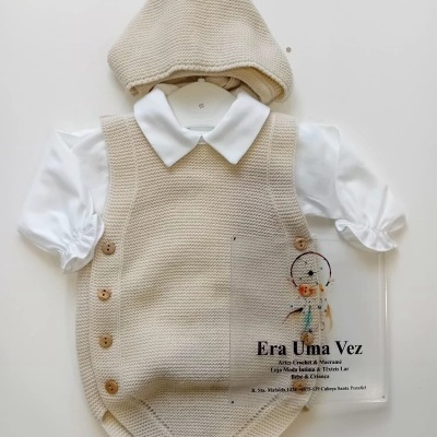 Fofo malha e blusa bebé