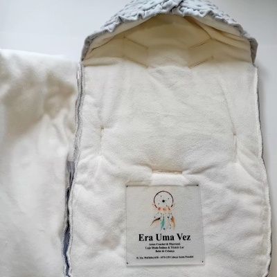 Saco bebé bordado urso