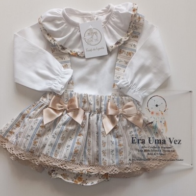 Fofo flores e blusa de bebé