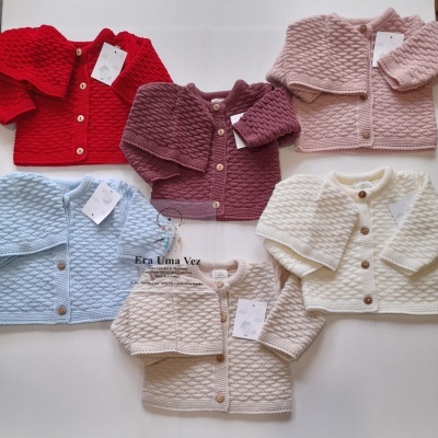 Casaco e gorro bebé malha