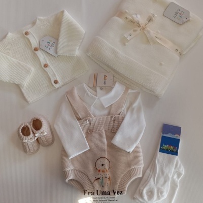 Conjunto saída maternidade menino