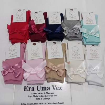 Meias de bebé c/ laço