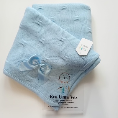 Manta bebé malha forrada